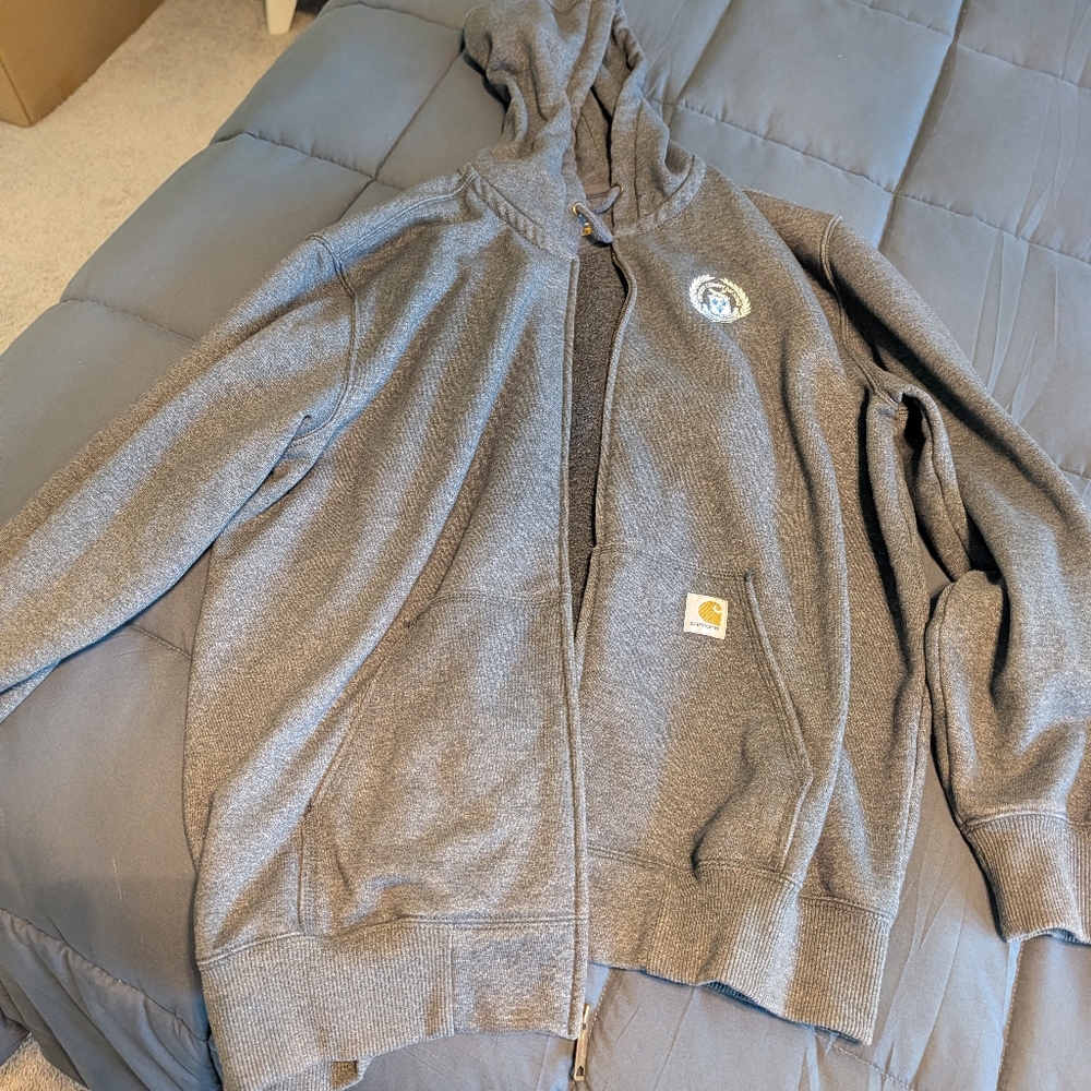 Carhartt Heather Gray Full-Zip Hoodie
